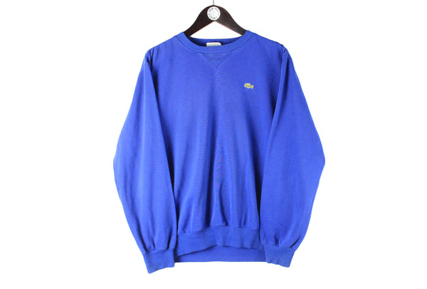 Vintage Lacoste Sweatshirt Medium blue 90s crewneck jumper sport style small logo