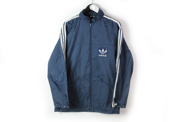 Vintage Adidas Jacket Small light wear windbreaker full zip hooded rain coat