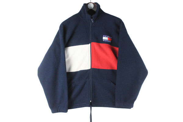 Vintage Tommy Hilfiger Bootleg Fleece Full Zip Small