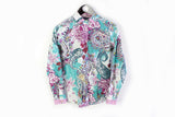 Vintage Etro Blouse Women's 38 multicolor paisley shirt 