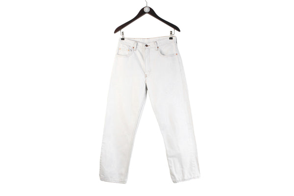 Vintage Levi's 615 Jeans W 32 L 34 white 90s denim pants retro sport heavy jeans