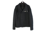 Armani Jacket XLarge size men's made in Italy coat short fit gray classic basic winter wear warm luxury rare clothing