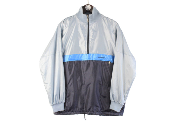 Vintage Adidas Anorak Jacket Medium made in Italy half zip 90s retro sport style light wear jacket