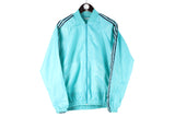 Vintage made in France Adidas blue windbreaker light wear track jacket classic 80s