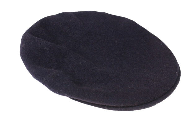 Vintage Kangol Newsboy Cap black 90's retro UK style wool hat autumn headwear streetwear hipster classic basic clothing