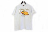 Vintage Golden Vette Drag Race Team Schweiz Medium 80s 90s gray big logo cotton retro tee