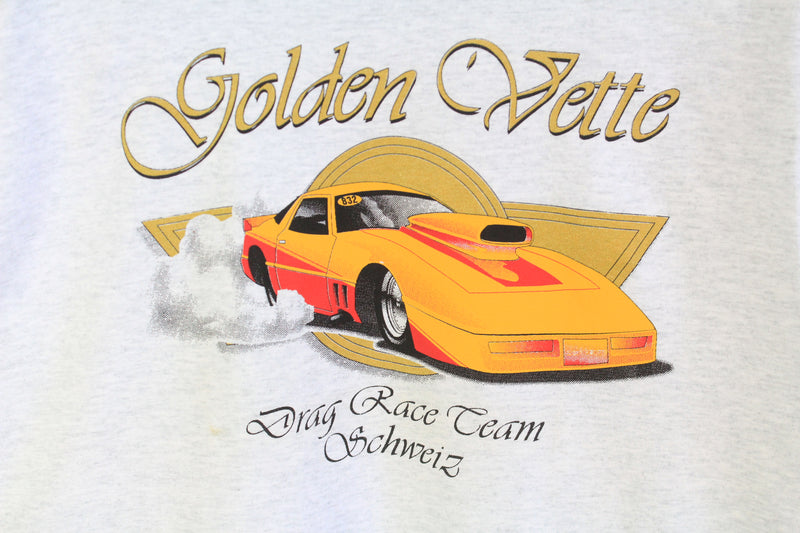 Vintage Golden Vette Drag Race Team Schweiz T-Shirt Medium