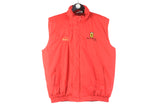 Vintage Ferrari Vest Large red small logo racing 90s Formula 1 sleeveless jacket