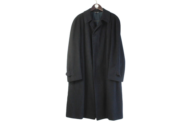Vintage Canali Coat XLarge wool 90s classic Loro Piana fabric retro classic authentic cashmere jacket