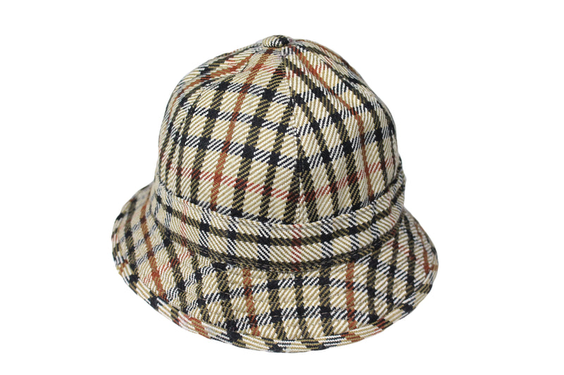 Vintage Daks Bucket Hat retro rare plaid pattern classic basic casual streetwear 90's street style outfit London classic cap