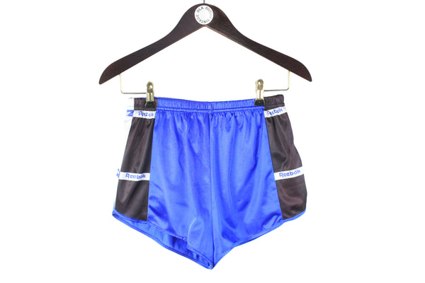 Vintage Reebok Shorts Large blue running classic 90s retro athletic sport shorts