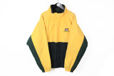 Vintage Nautica Jacket Large windbreaker fleece double sided jacket multicolor big logo 