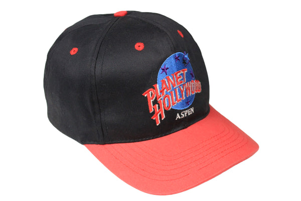 Vintage Planet Hollywood Aspen Cap big logo authentic athletic headwear sport visor sun wear streetwear street style 90's rare retro clothing basic athletic outfit
