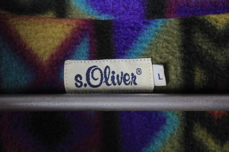 Vintage S Oliver Fleece 1/4 Zip Large