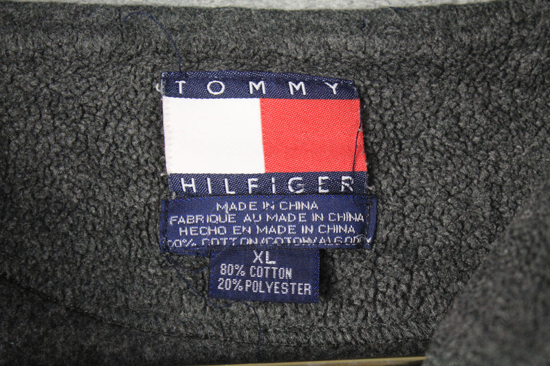 Vintage Tommy Hilfiger Bootleg Fleece 1/4 Zip Medium