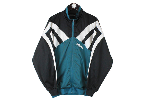 Vintage Adidas Track Jacket Large size full zip retro jacket 90's 80's long sleeve sport training street style athletic authentic
