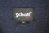 Vintage Schott NYC Fleece Hoodie Full Zip Medium