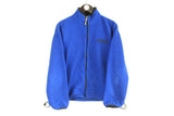 vintage POLO SPORT Ralph Lauren FLEECE blue oversized men's Size M authentic zip jacket 90s retro hipster winter outdoor sport streetwear