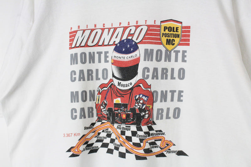 Vintage Monaco Formula 1 T-Shirt XLarge