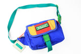 Vintage United Colors of Benetton Fanny Pack multicolor rare retro small 90's street style hipster outfit classic bright bag authentic athletic
