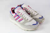 Vintage Adidas Sneakers US 7 gray pink purple 90s sport shoes men's trainers