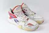 Vintage Reebok Sneakers Women's US 8.5 white pink 90s cross training athletic sport shoes