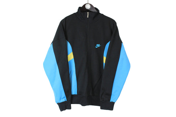 Vintage Nike Track Jacket Large size men'sclaasic sport wear training retro rare 90's 80's fitness USA Swoosh logo  made in Yugoslavia