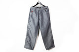 Vintage Fubu Jeans 33 gray denim pants hip hop silver oversize Collection