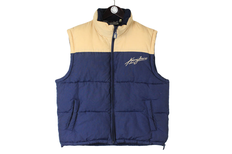 Vintage Karl Kani Vest XLarge size full zip warm sleeveless jacket winter hip hop rap culture 90's 80's style rare retro outfit streetwear