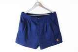 Vintage Nike Shorts Medium navy blue tennis court basic 90s sport shorts