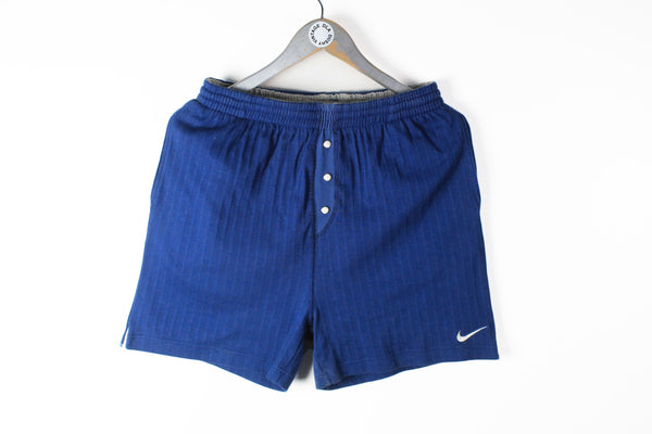 Vintage Nike Shorts Small navy blue button 90s retrp sport style shorts