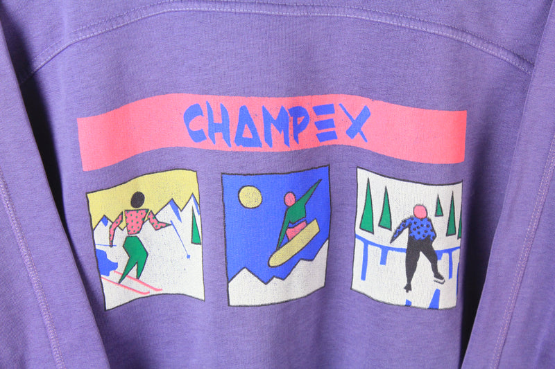 Vintage Champex Ski Sweatshirt Medium