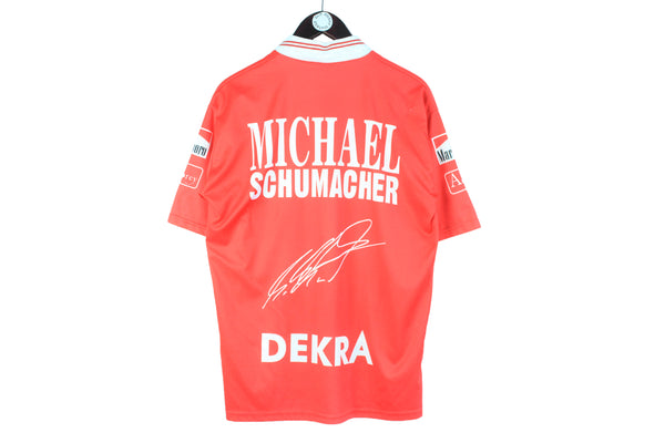 Vintage Michael Schumacher Ferrari Polo T-Shirt Large