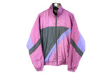 Vintage Puma Tracksuit Large purple 90s retro jacket and pants sport windbreaker classic 
