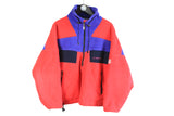 vintage SCHOFFEL FLEECE Gore-Windstopper Anorak Sweater oversize men's Size S authentic acid 90s 80s retro hipster winter outdoor streetwear