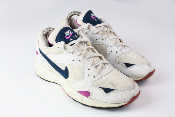 Vintage Nike Air Sneakers Women's US 6 white are trainers 90s made in Indonesia shoes