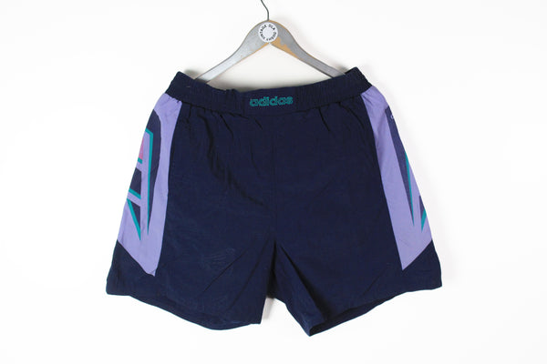 Vintage Adidas Shorts Medium blue purple 90s classic sport Germany style