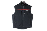 Scania Fleece Vest Large black big logo 00s sleeveless jumper sport style big logo racing jacket