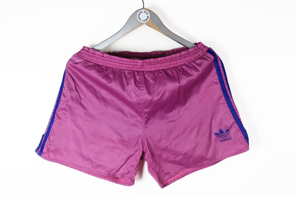 Vintage Adidas Shorts Large / XLarge purple 90s sport Germany style athletic running rare color shorts