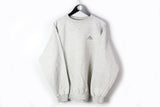 Vintage Kappa Sweatshirt XLarge gray small logo 90s sport style jumper crew neck