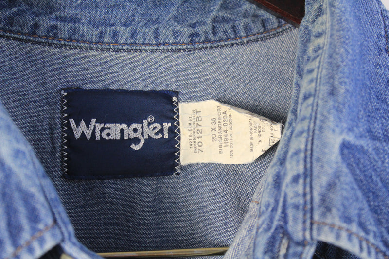 Vintage Wrangler Denim Shirt XXLarge / XXXLarge