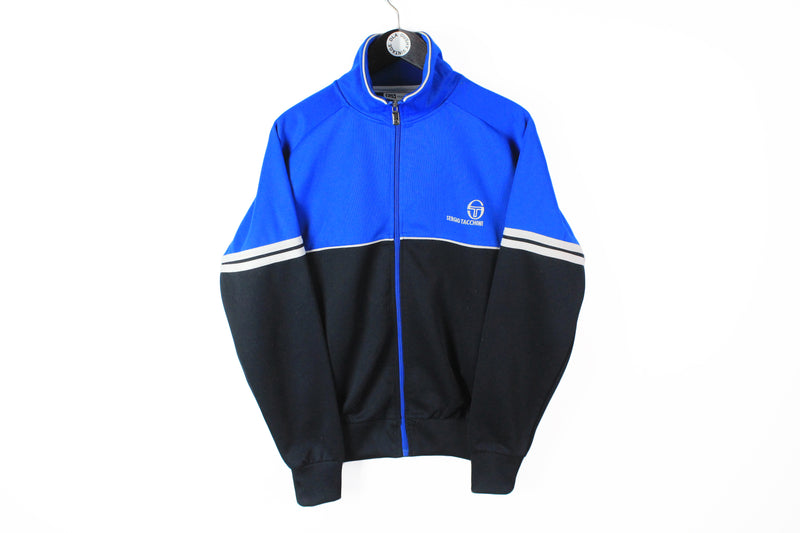 Vintage Sergio Tacchini Track Jacket Medium blue classic 90's tifozi ultras football style windbreaker