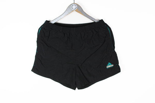 Vintage Adidas Equipment Shorts Small / Medium black made in Syria 80s sport collection