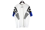 Vintage Adidas T-Shirt Large white small center logo 90s retro classic oversize shirt
