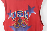 Vintage Champion USA Olympic Team Sleeveless Top XLarge