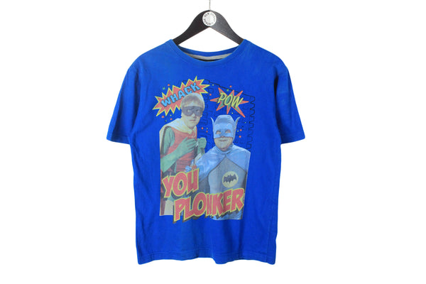 vintage 1981 ONLY FOOLS And HORSES You Plonker Whack Pow authentic blue t shirt rare Size S/M retro 90s 80s tv show movie cinema basic tee