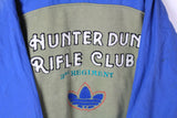 Vintage Adidas Hunter Dun Rifle Club Bomber Jacket Snap Buttons Small