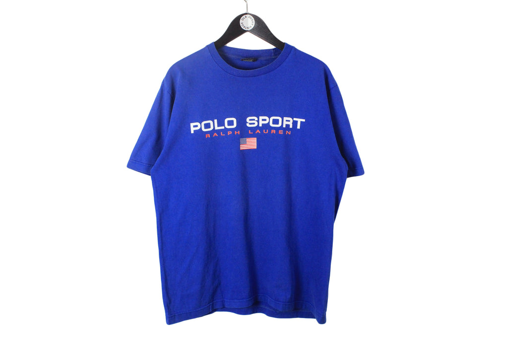 Vintage Polo Sport Ralph Lauren Big Logo T-Shirt Medium / Large