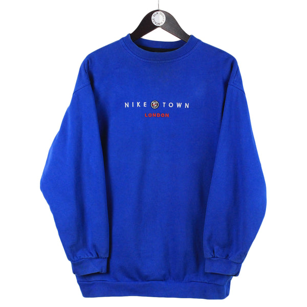 Vintage Nike Town London Sweatshirt Small Oversize dla dushy