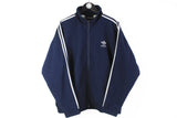 Vintage Adidas Tracksuit XXLarge navy blue full zip 90's retro style sport suit